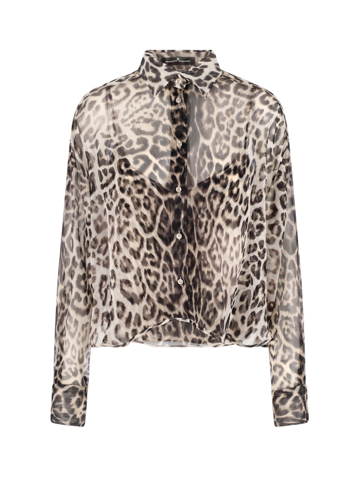 Ermanno Scervino Shirts Brown Silk