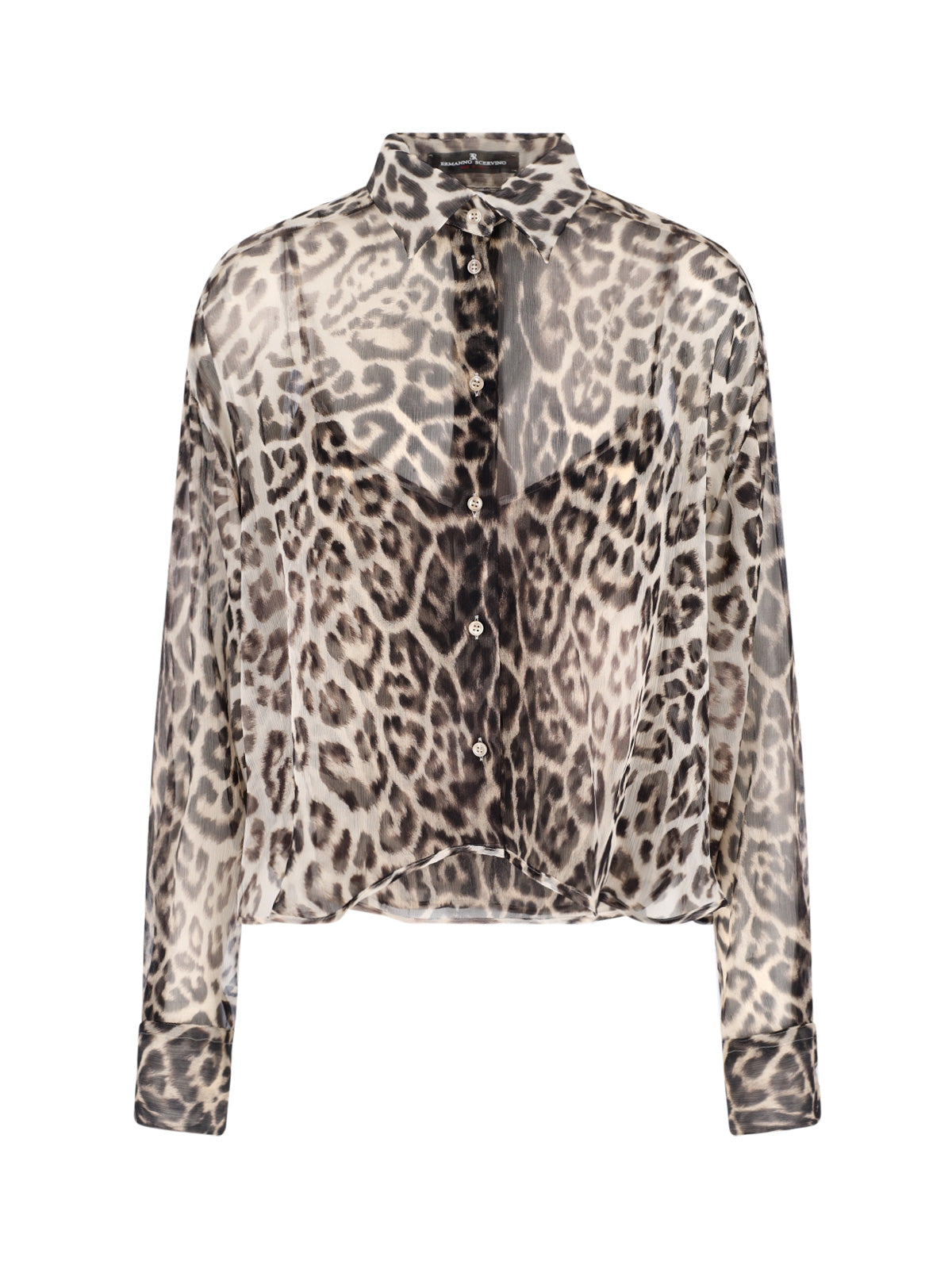 Ermanno Scervino Shirts Brown Silk