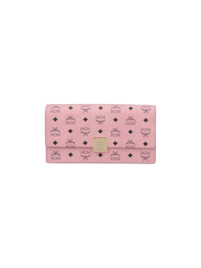 MCM Wallets Pink Polyurethane