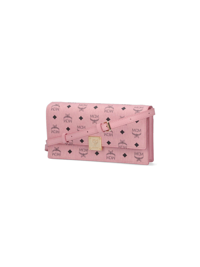 MCM Wallets Pink Polyurethane