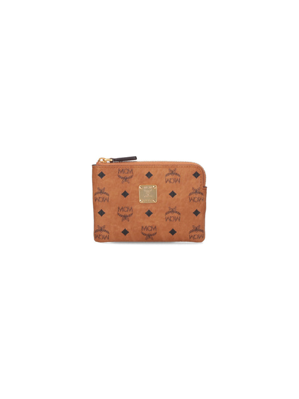 MCM 63% Polyurethane wallet in brown