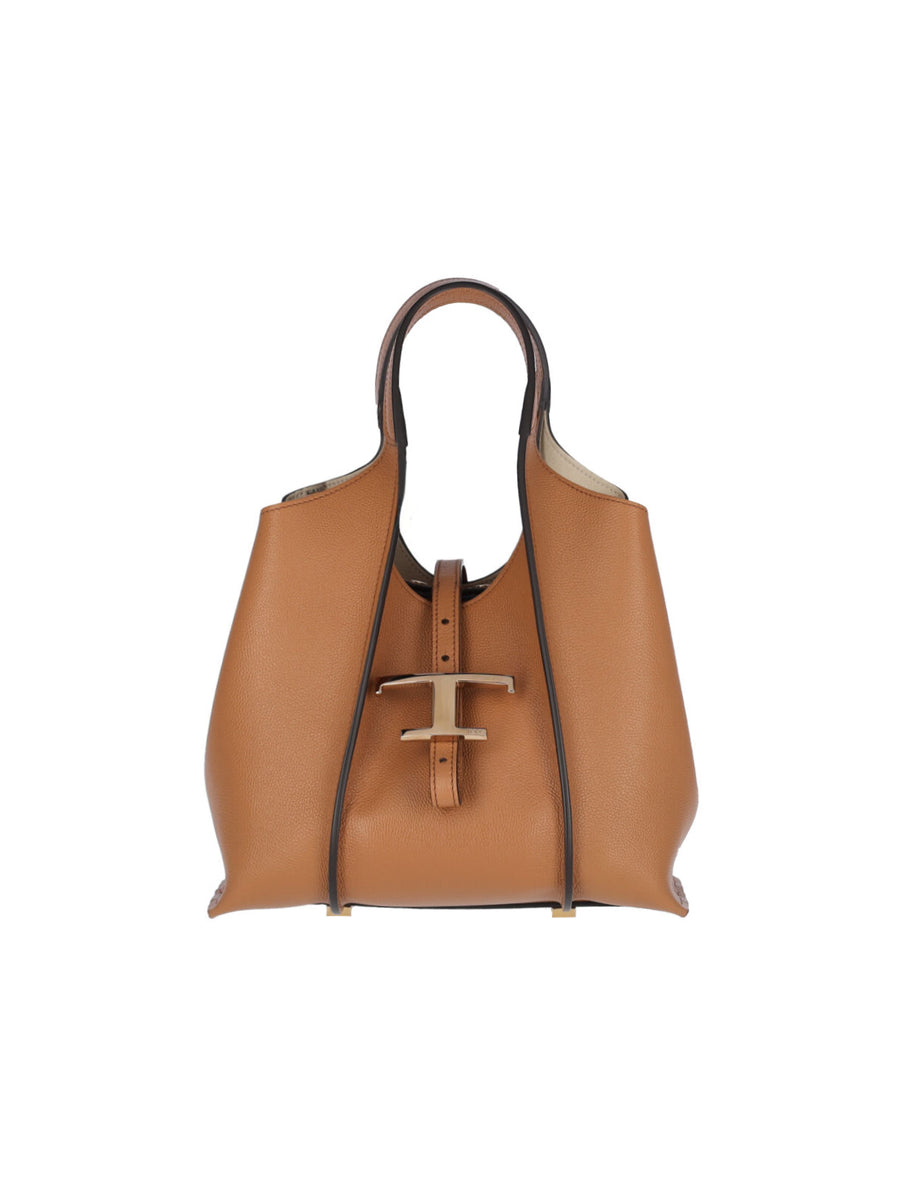 Tod's Outer: 100% Calf Leather tote bag in brown