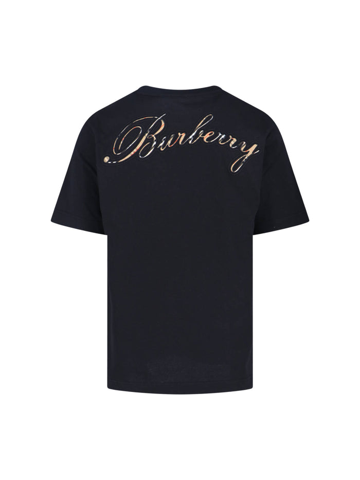Burberry T-shirts and Polos Black Cotton