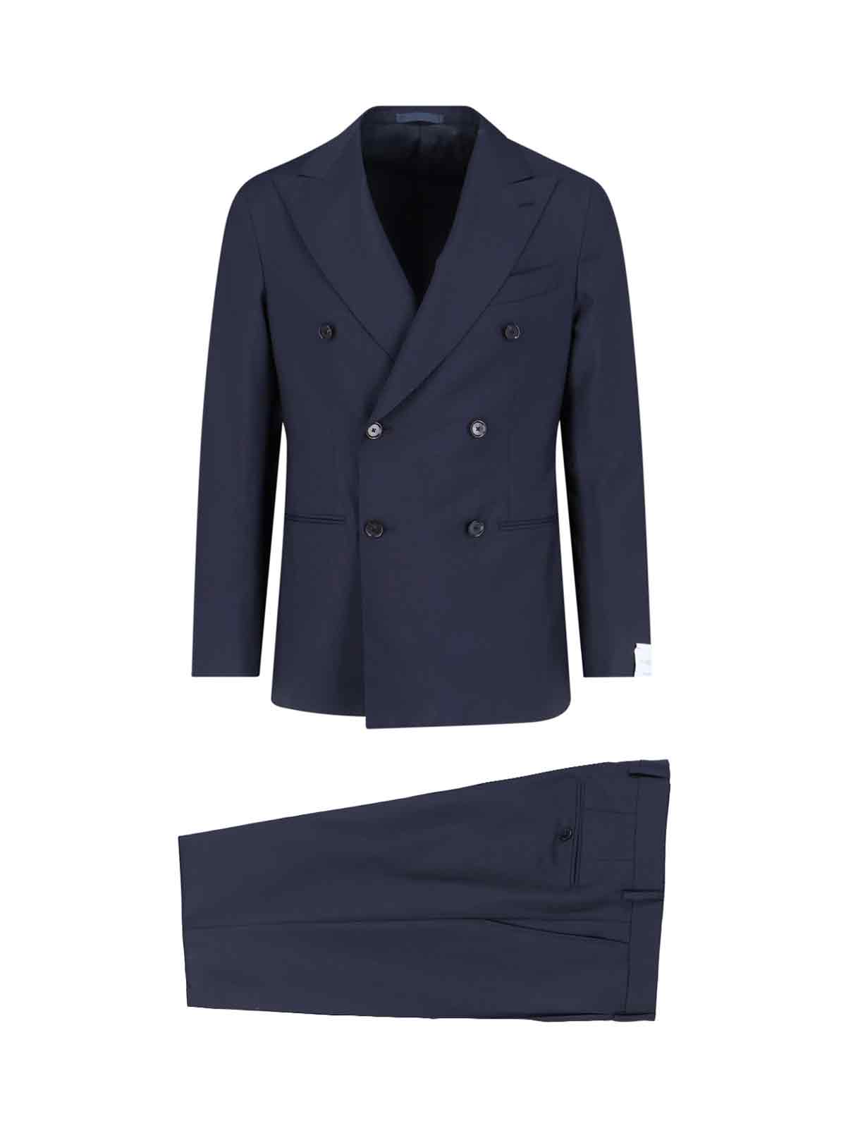 Caruso Dresses Blue Wool