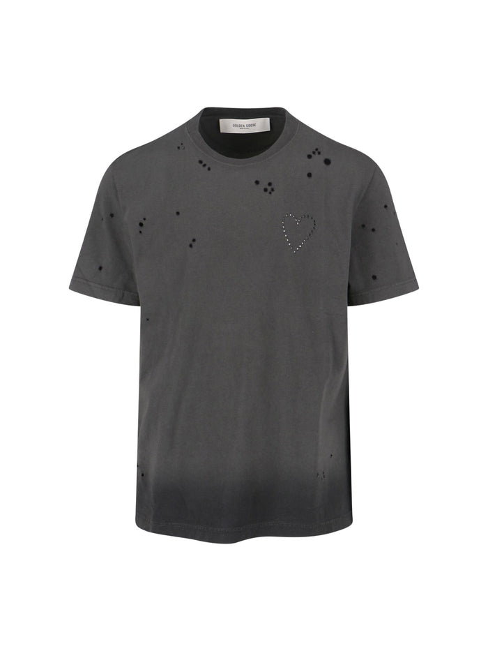 Golden Goose T-shirts and Polos Grey Cotton