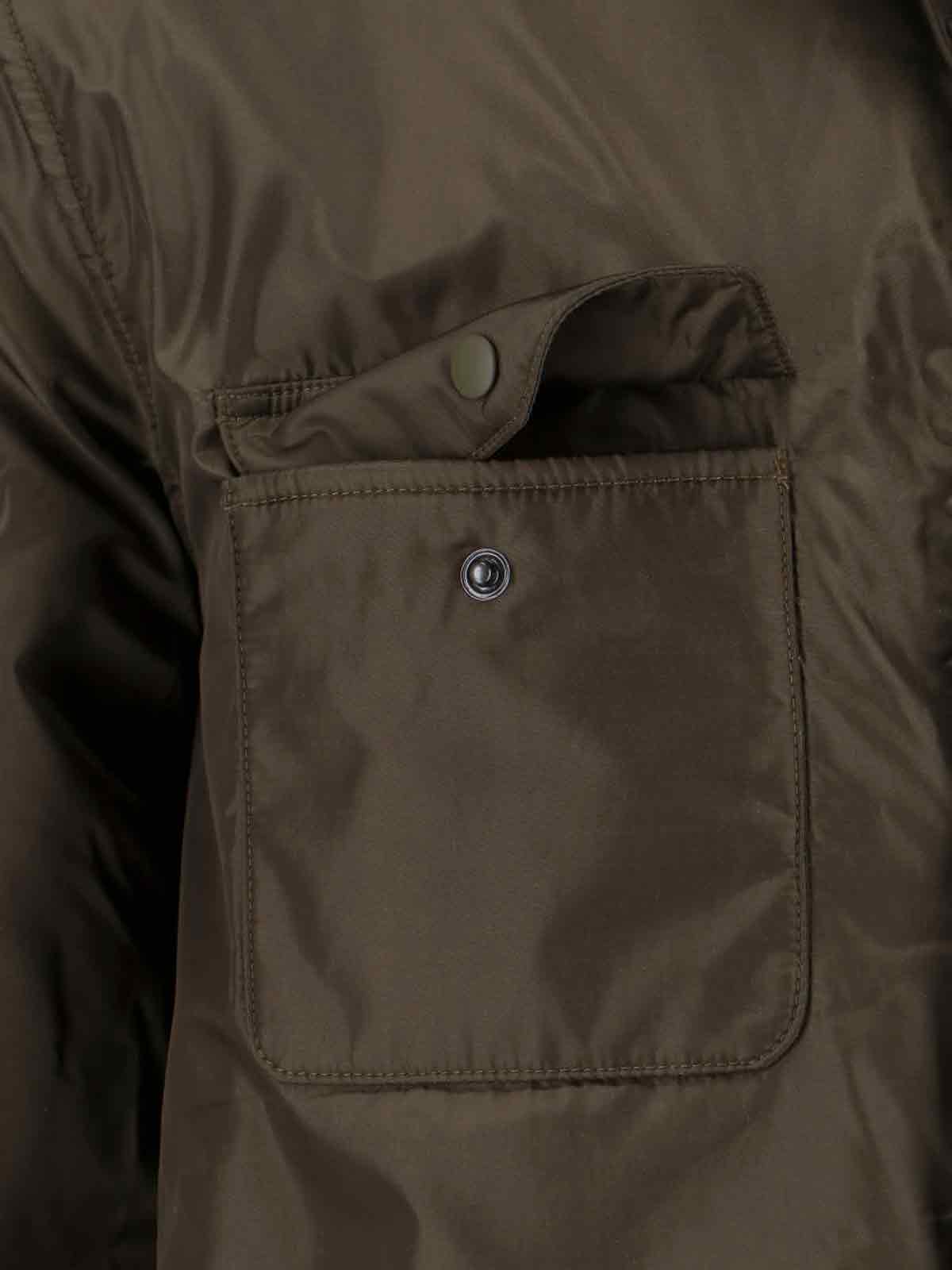 Aspesi Shirts Green Polyamide