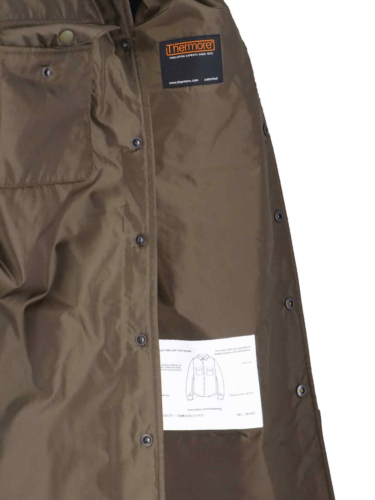 Aspesi Shirts Green Polyamide