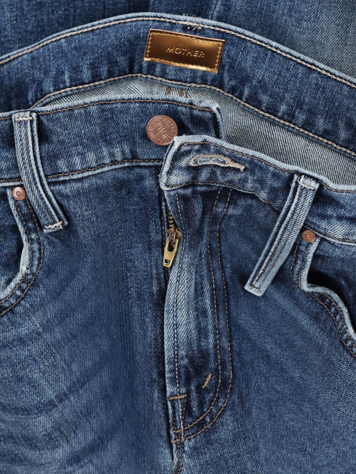 Mother Jeans Blue Cotton