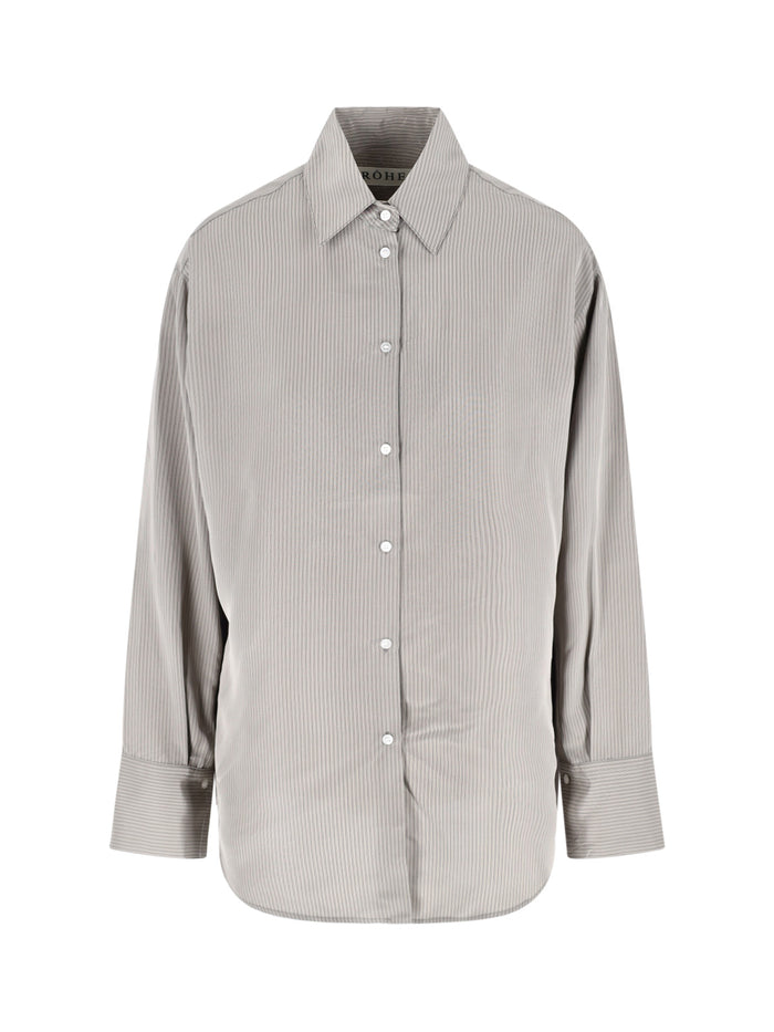 ROHE Shirts Grey Viscose