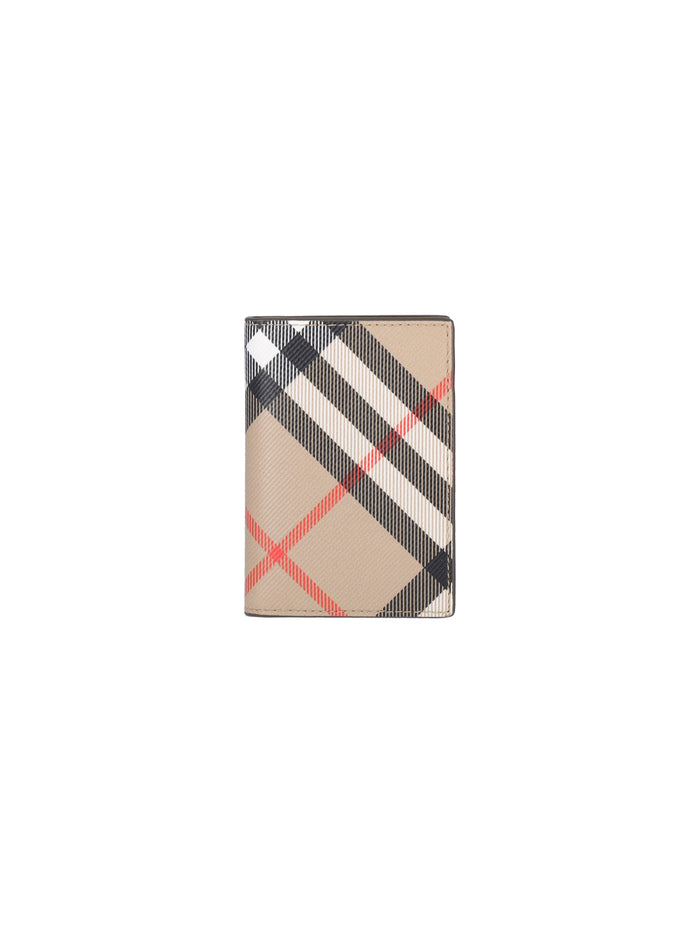 Burberry Wallets Beige Polyurethane