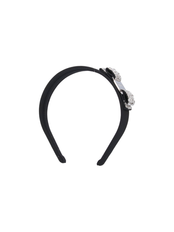 Ferragamo 100% tissue headband in black