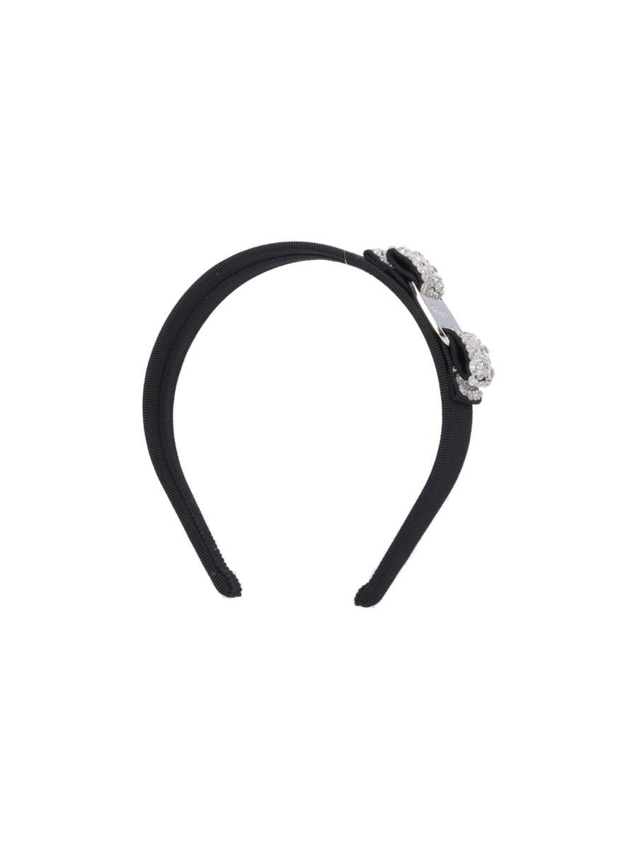 Ferragamo 100% tissue headband in black