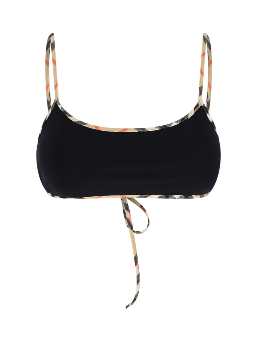 Burberry 73% Polyamide bikini top in black