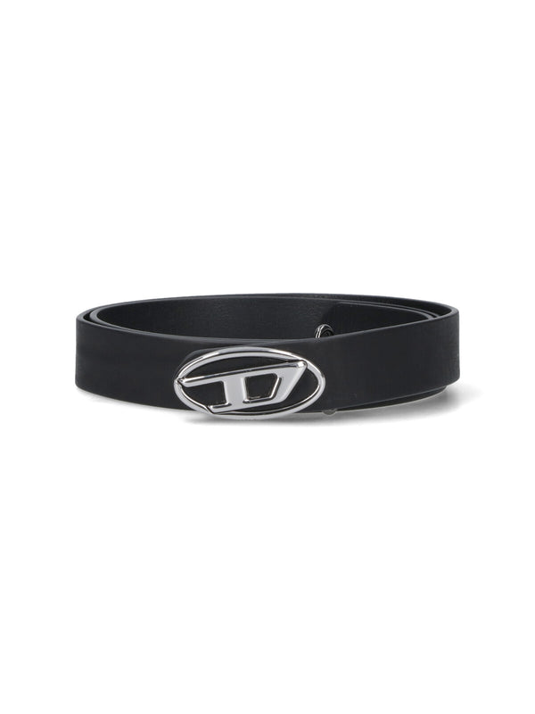 Diesel 100% Leather belt in black