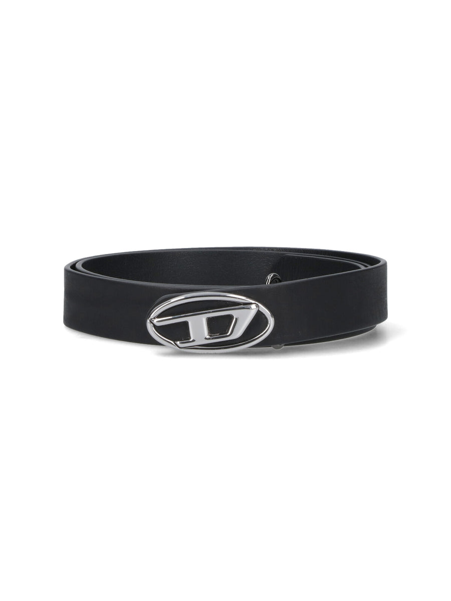 Diesel 100% Leather belt in black