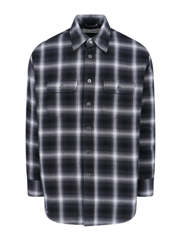 Our Legacy 100% Cotton shirt in navy