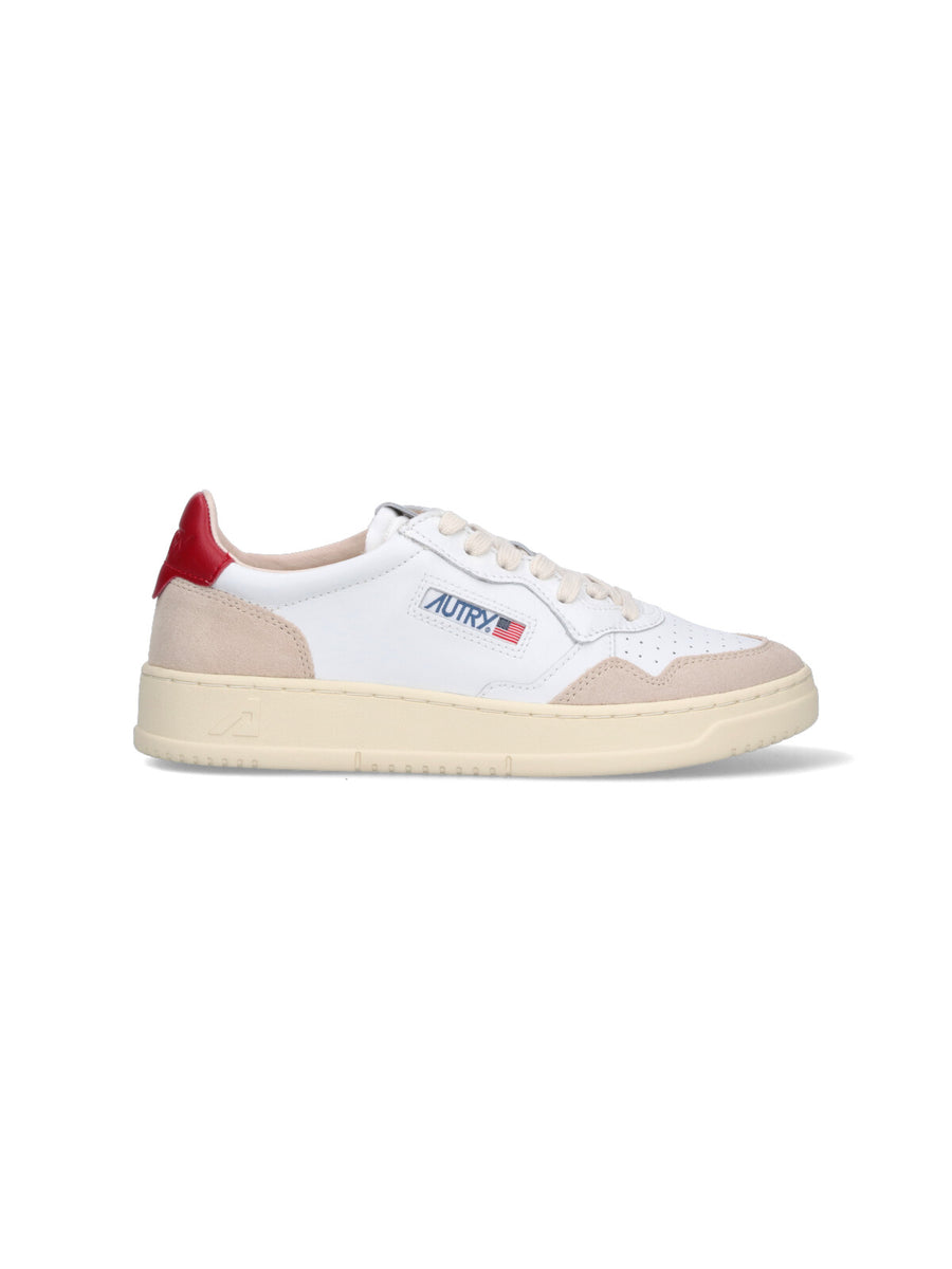 Autry Upper: 70% Cow Leather sneaker in white