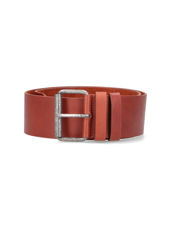 Aspesi 100% leather belt in brown