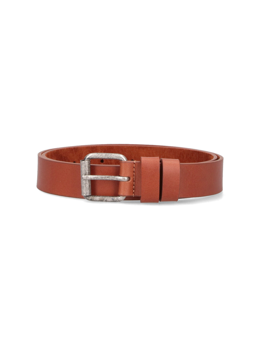 Aspesi 100% leather belt in brown
