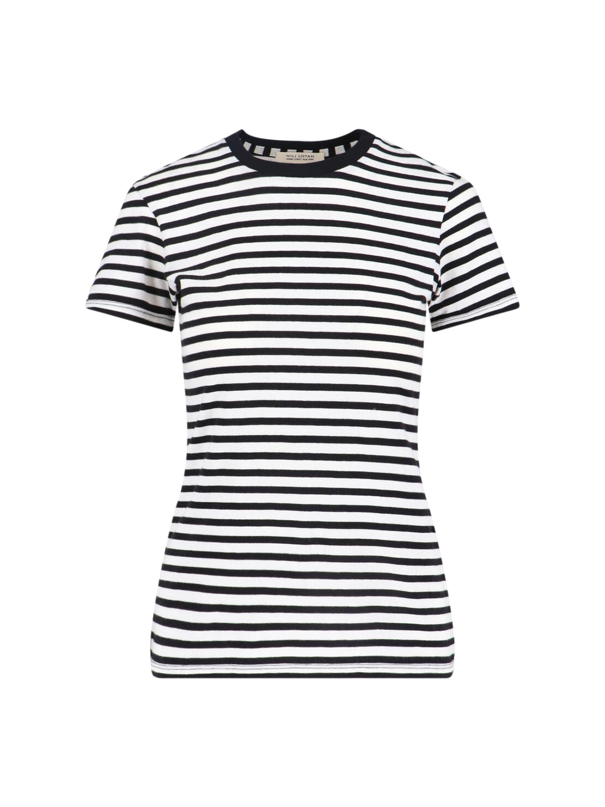 Nili Lotan T-shirts and Polos Black Cotton