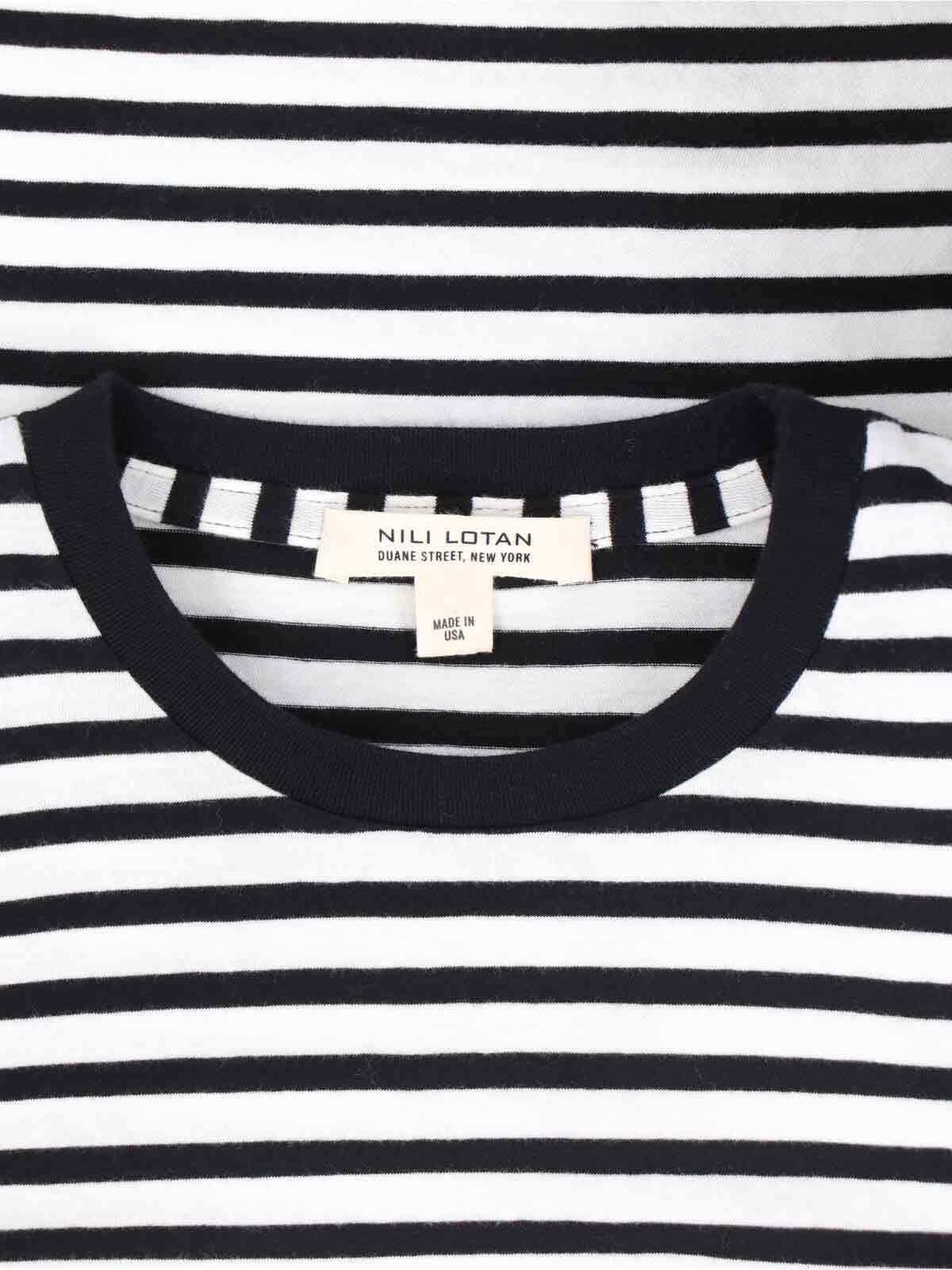 Nili Lotan T-shirts and Polos Black Cotton