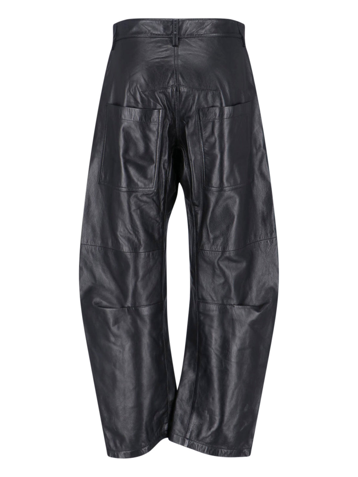 Nili Lotan Trousers Black Lamb Leather