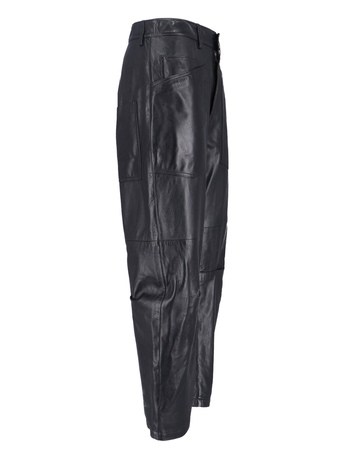 Nili Lotan Trousers Black Lamb Leather