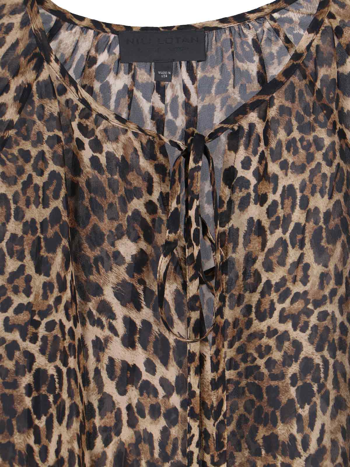 Nili Lotan Shirts Brown Silk