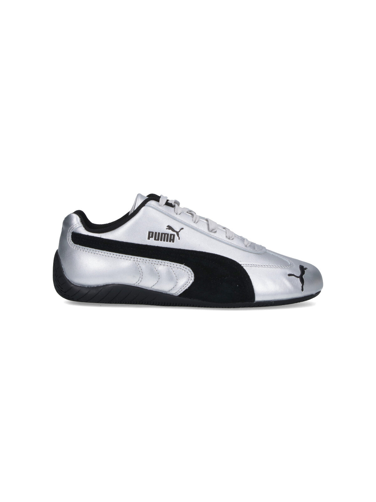 Puma Sneakers Silver Calf Leather
