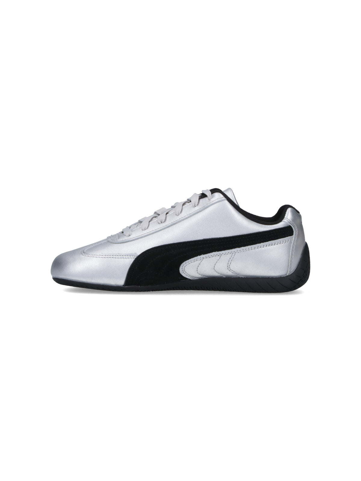 Puma Sneakers Silver Calf Leather