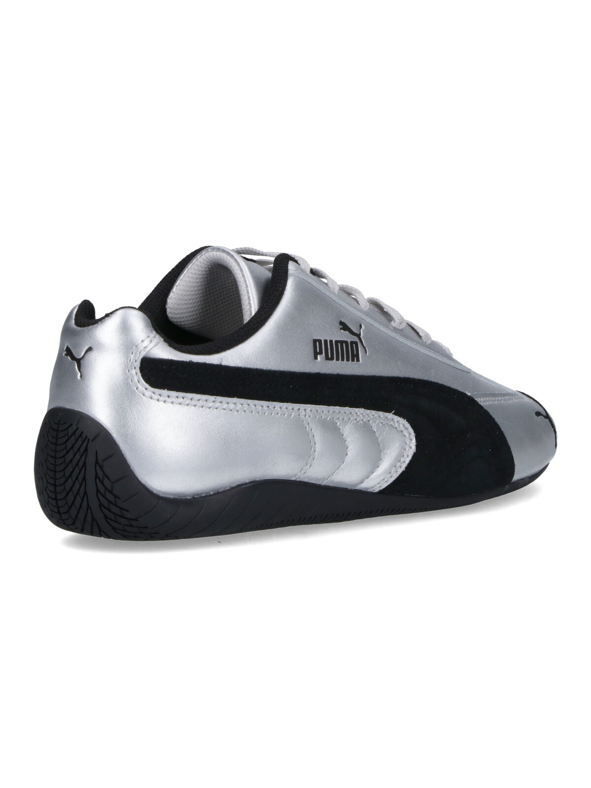 Puma Sneakers Silver Calf Leather