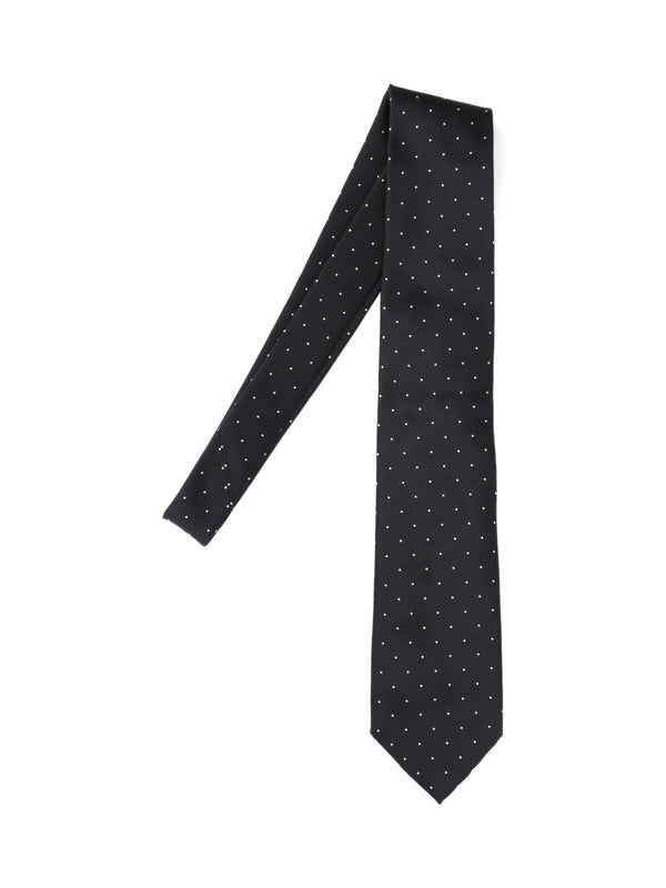 Tom Ford 100% mulberry silk necktie in black