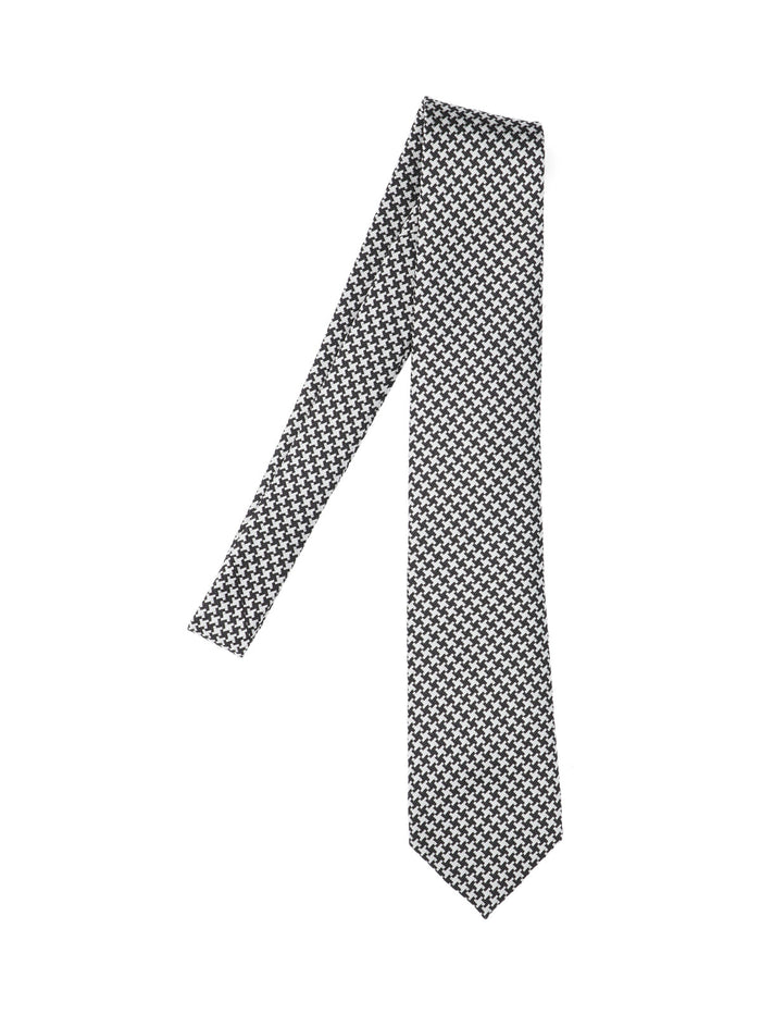 Tom Ford Ties Silver Mulberry Silk