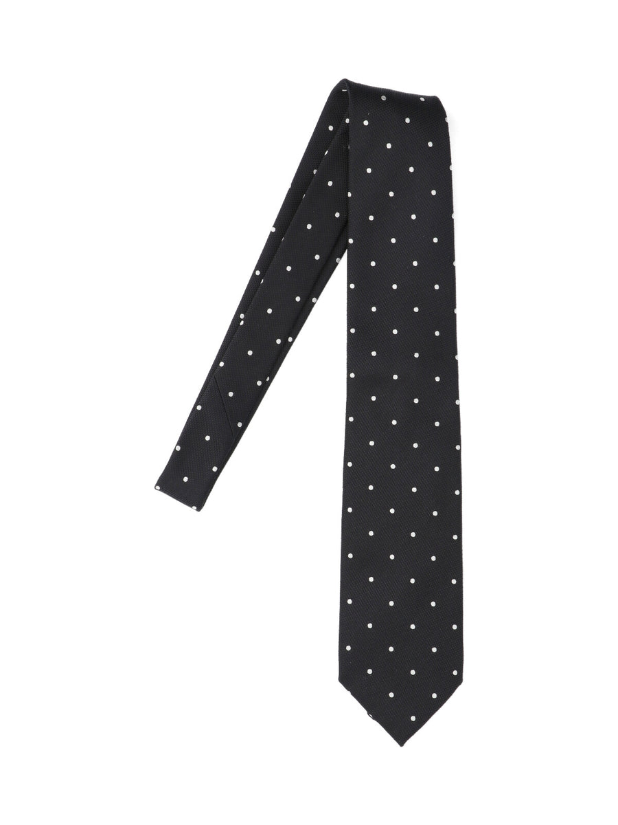 Tom Ford 100% mulberry silk necktie in black