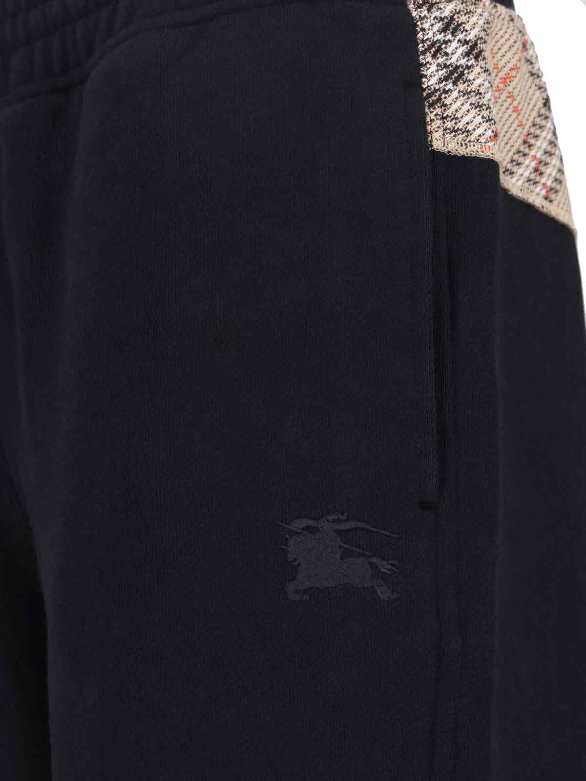 Burberry Trousers Black Cotton