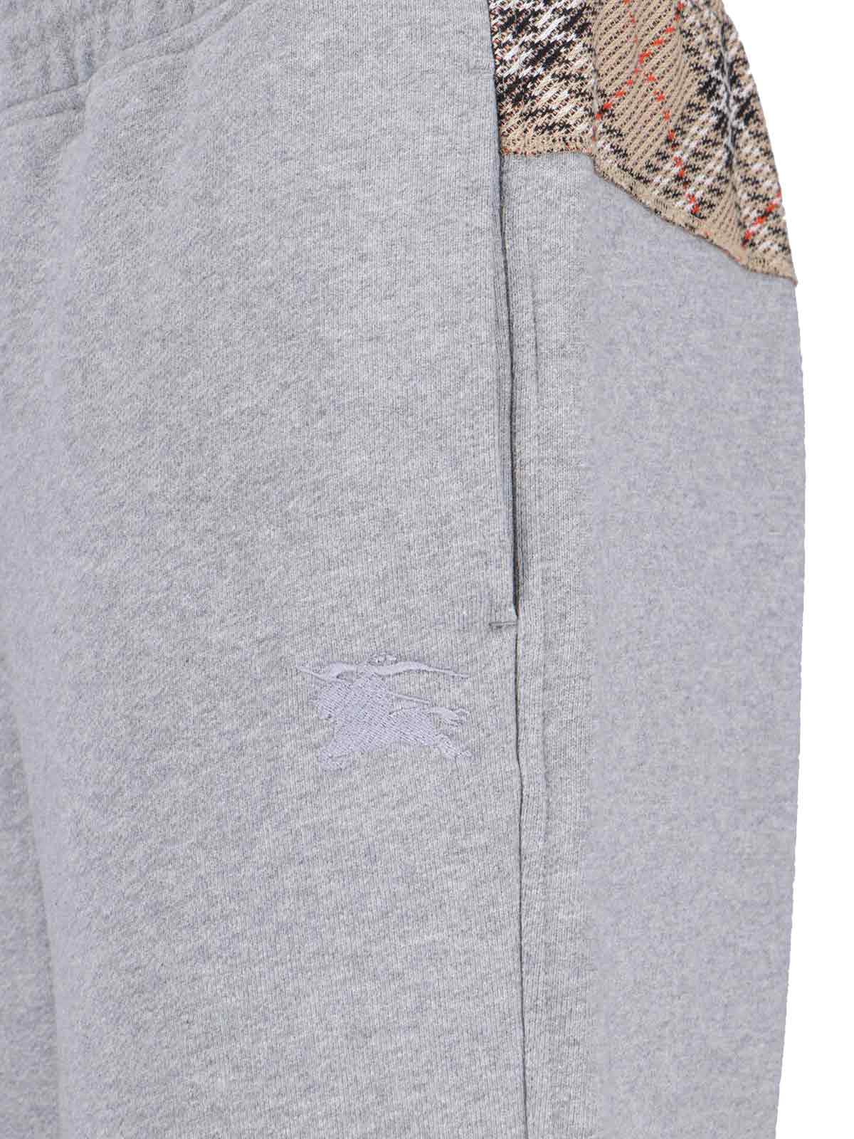 Burberry Trousers Grey Cotton