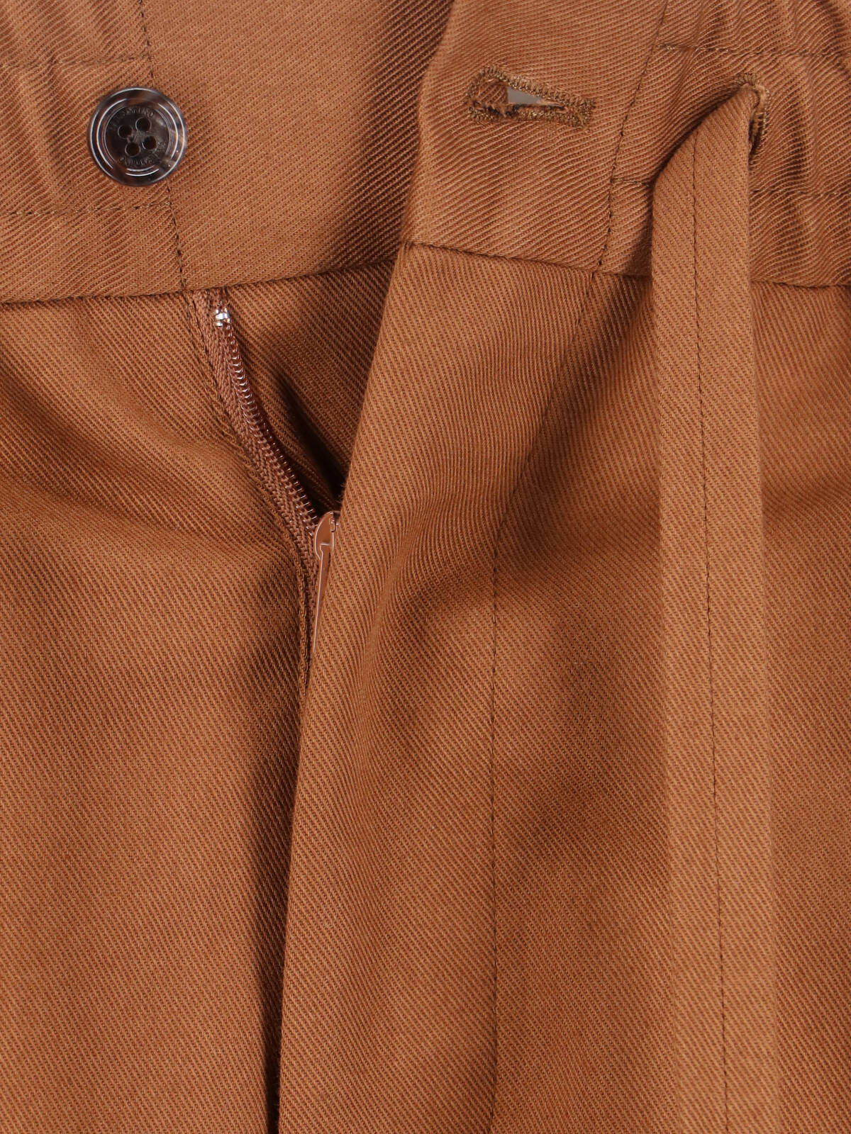 Valentino Trousers Brown Cotton