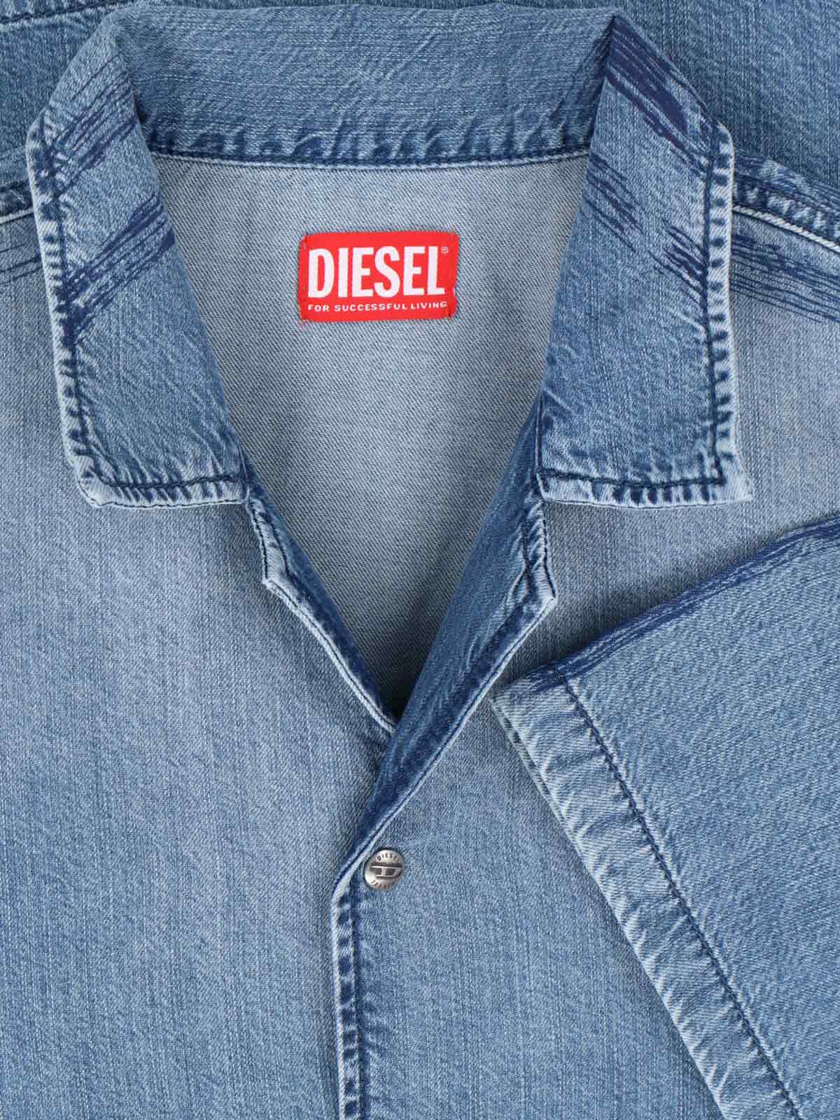Diesel Shirts Blue Lyocell