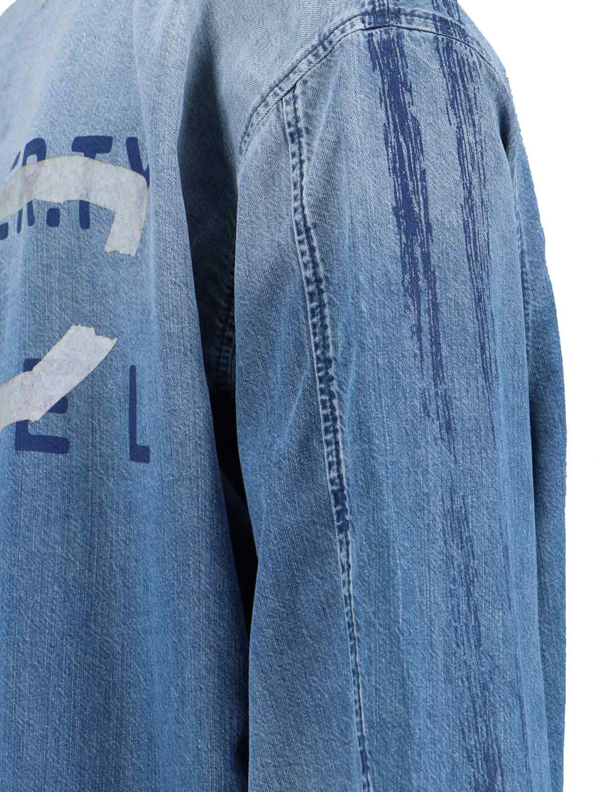 Diesel Shirts Blue Lyocell