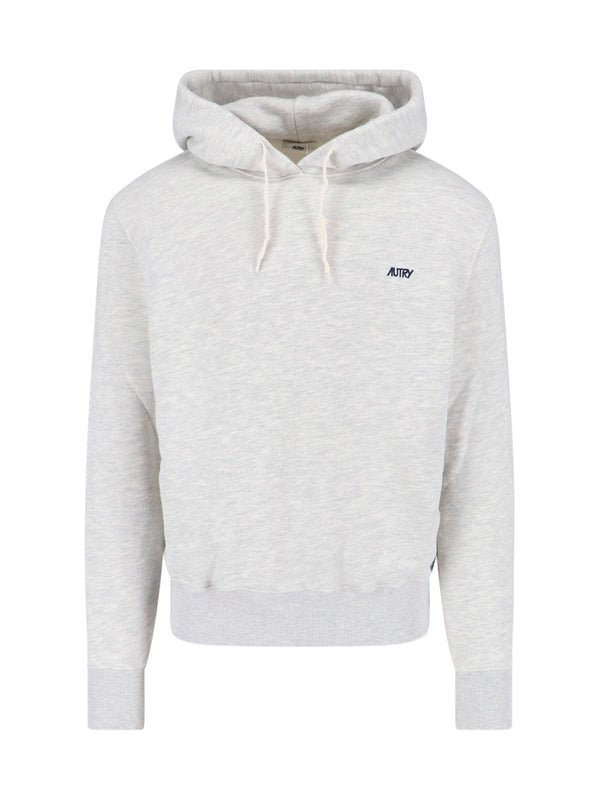 Autry 89% Cotton hoodie in gray
