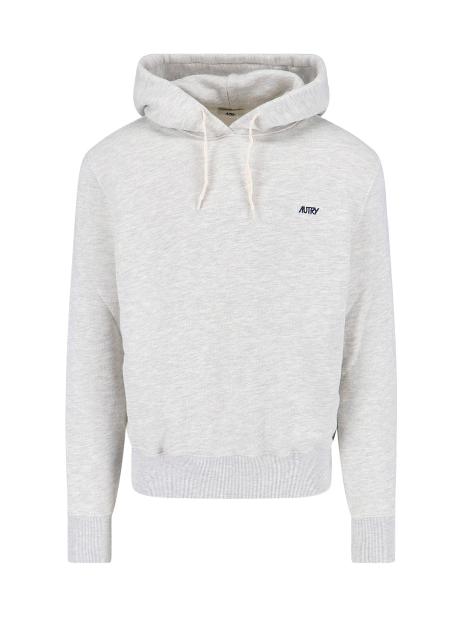 Autry 89% Cotton hoodie in gray