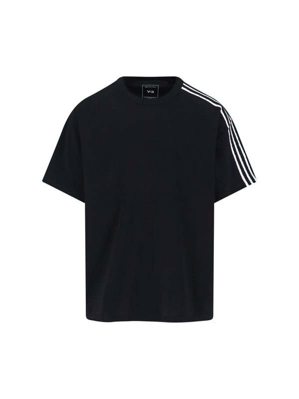Y-3 100% Cotton t-shirt in black