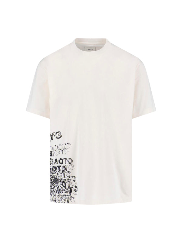 Y-3 100% Cotton t-shirt in white