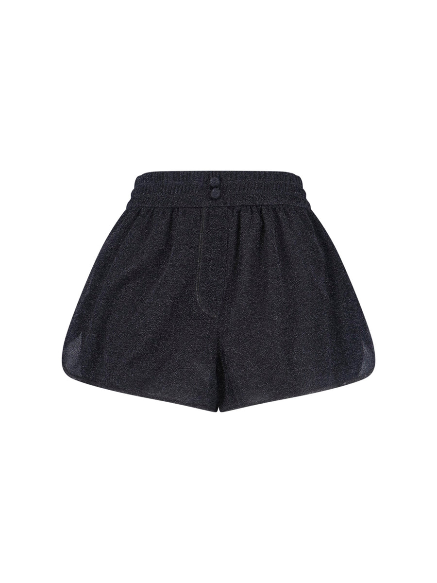 Oseree Lurex 64% Polyamide shorts in black