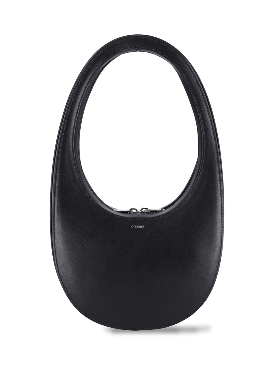 Coperni 100% calf leather shoulder bag in black