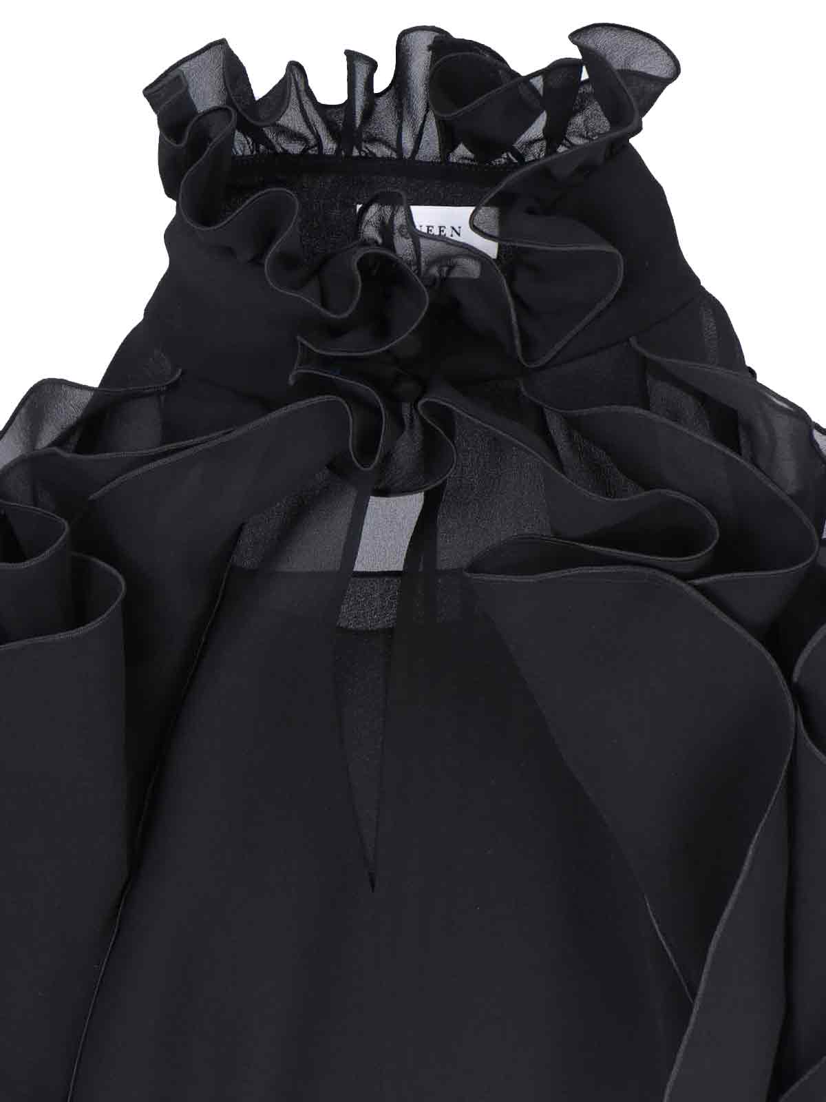 Alexander McQueen Top Black Silk