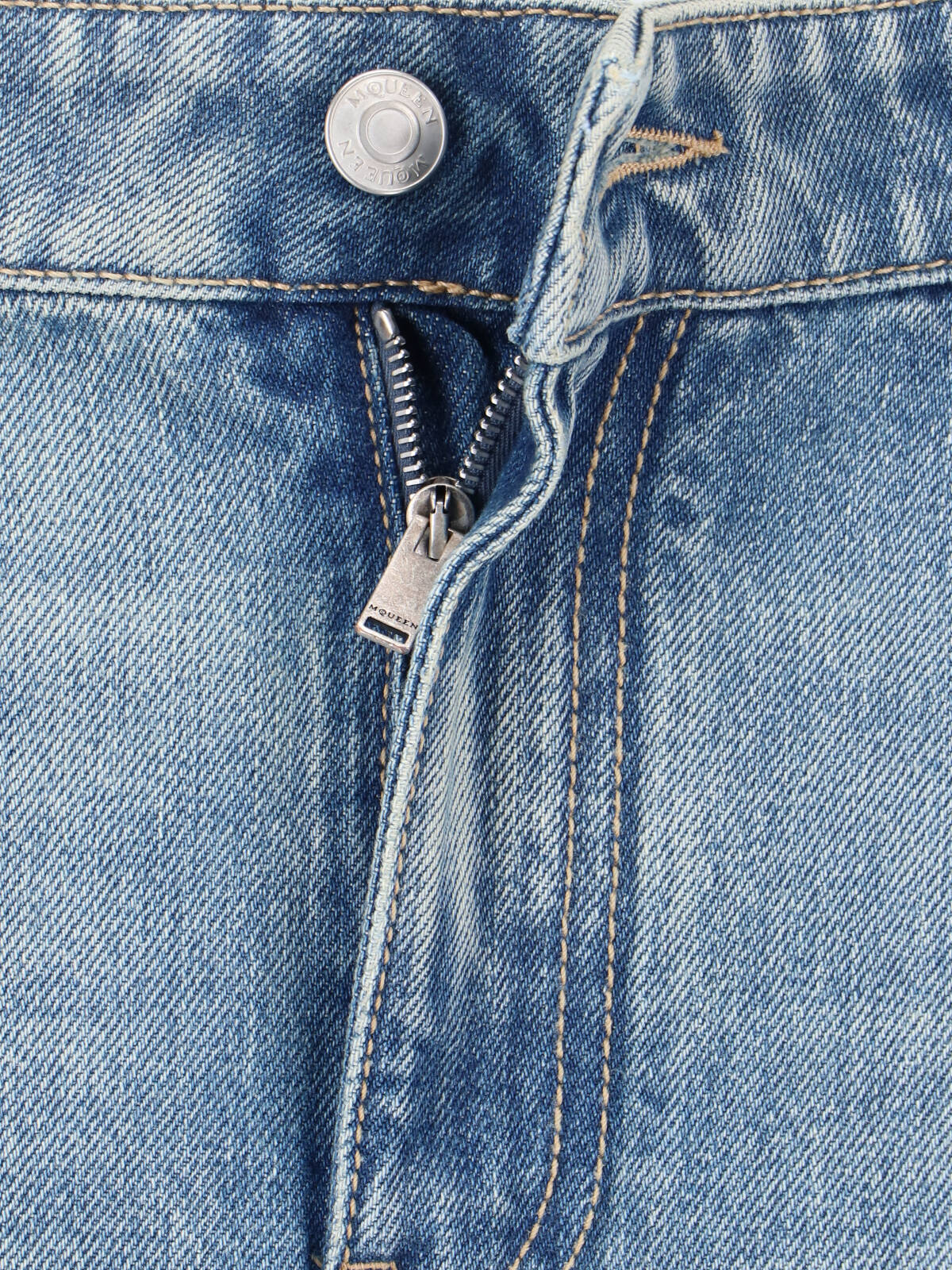 Alexander Mcqueen Jeans Blue Cotton