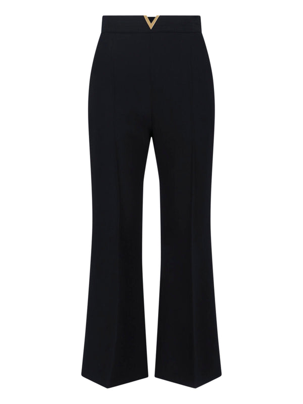 Valentino 100% virgin wool trousers in black