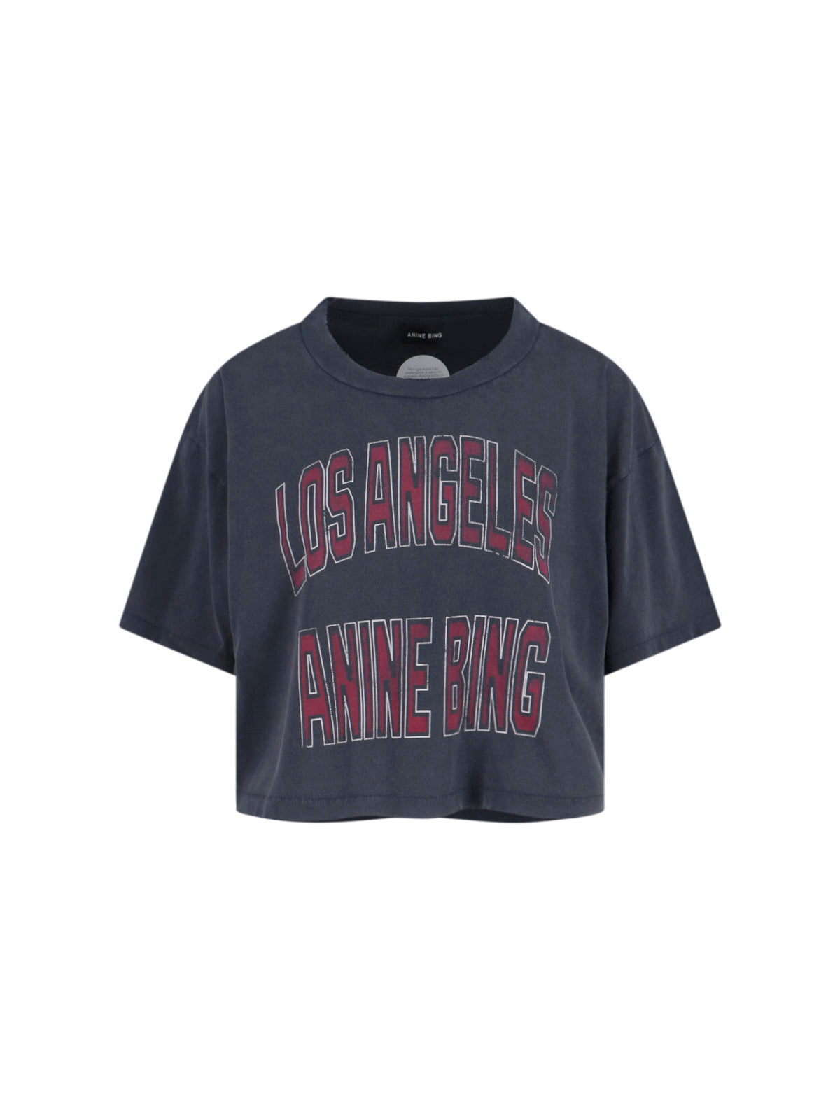 ANINE BING T-shirts and Polos Grey Cotton