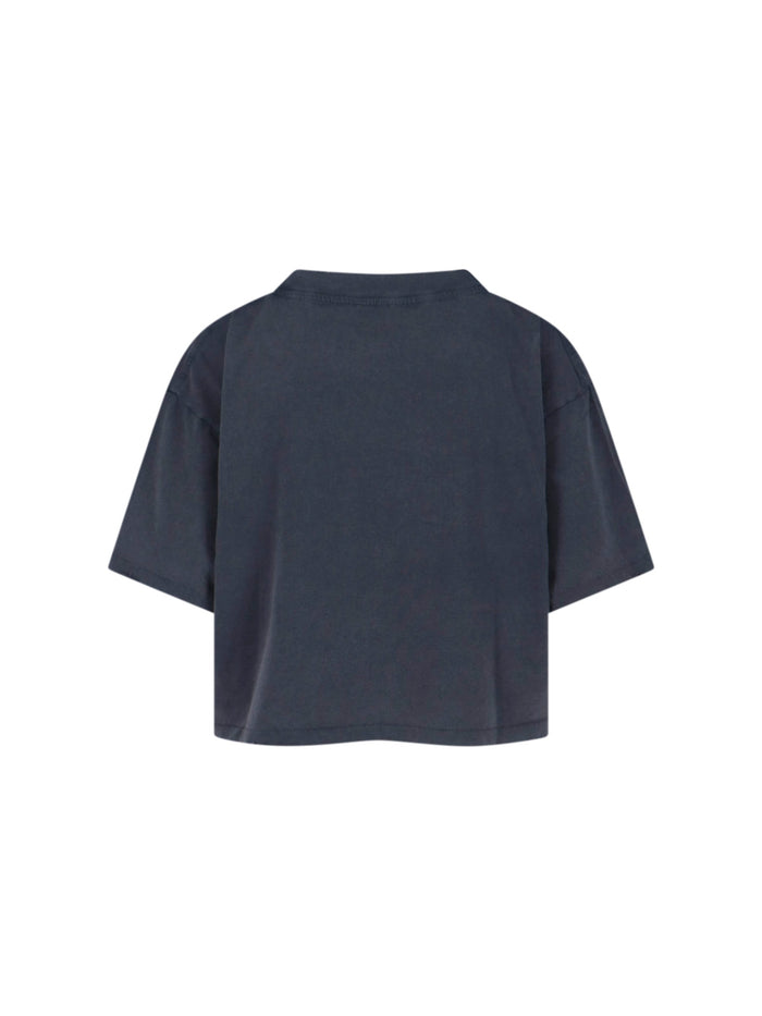 ANINE BING T-shirts and Polos Grey Cotton